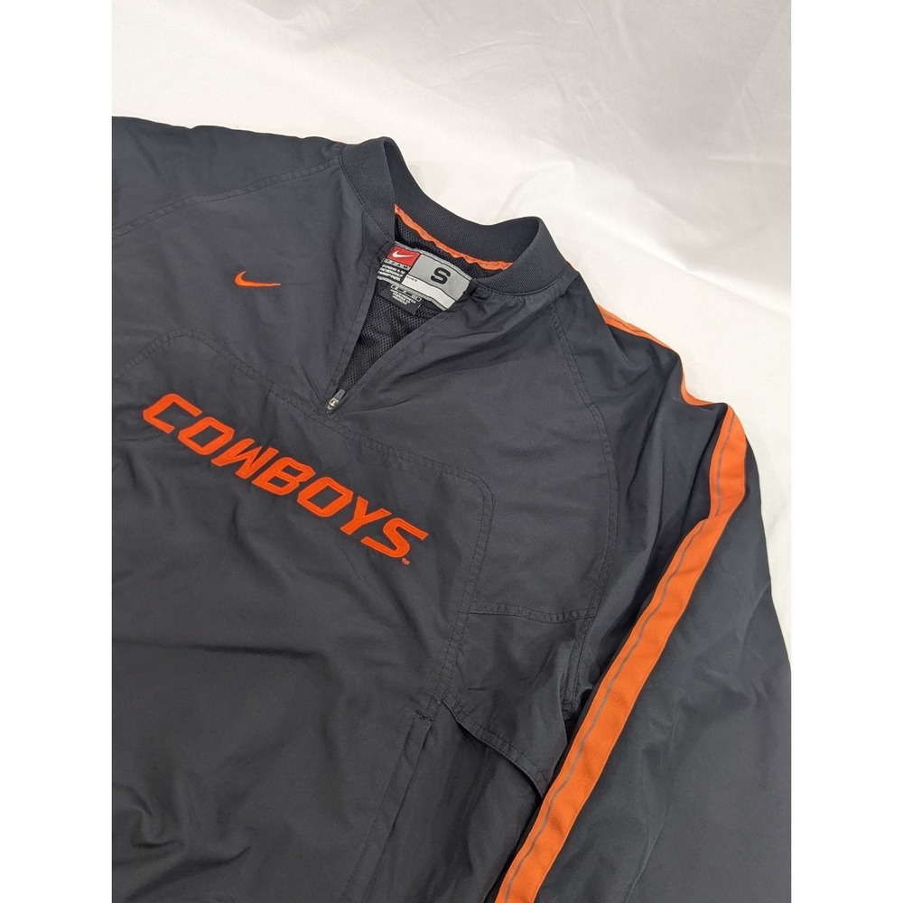 Nike Oklahoma State Windbreaker Jacket VTG Swoosh Pullover Embroidered Small